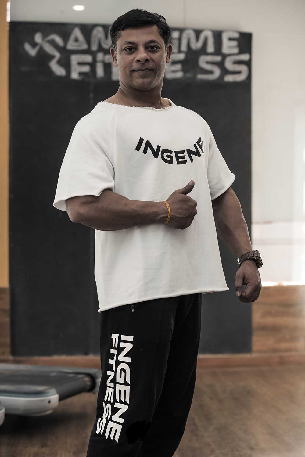 Brand Ambassador Bodybuilding Champion Amit Kumar Sharma in InGene Fitness Rag Top