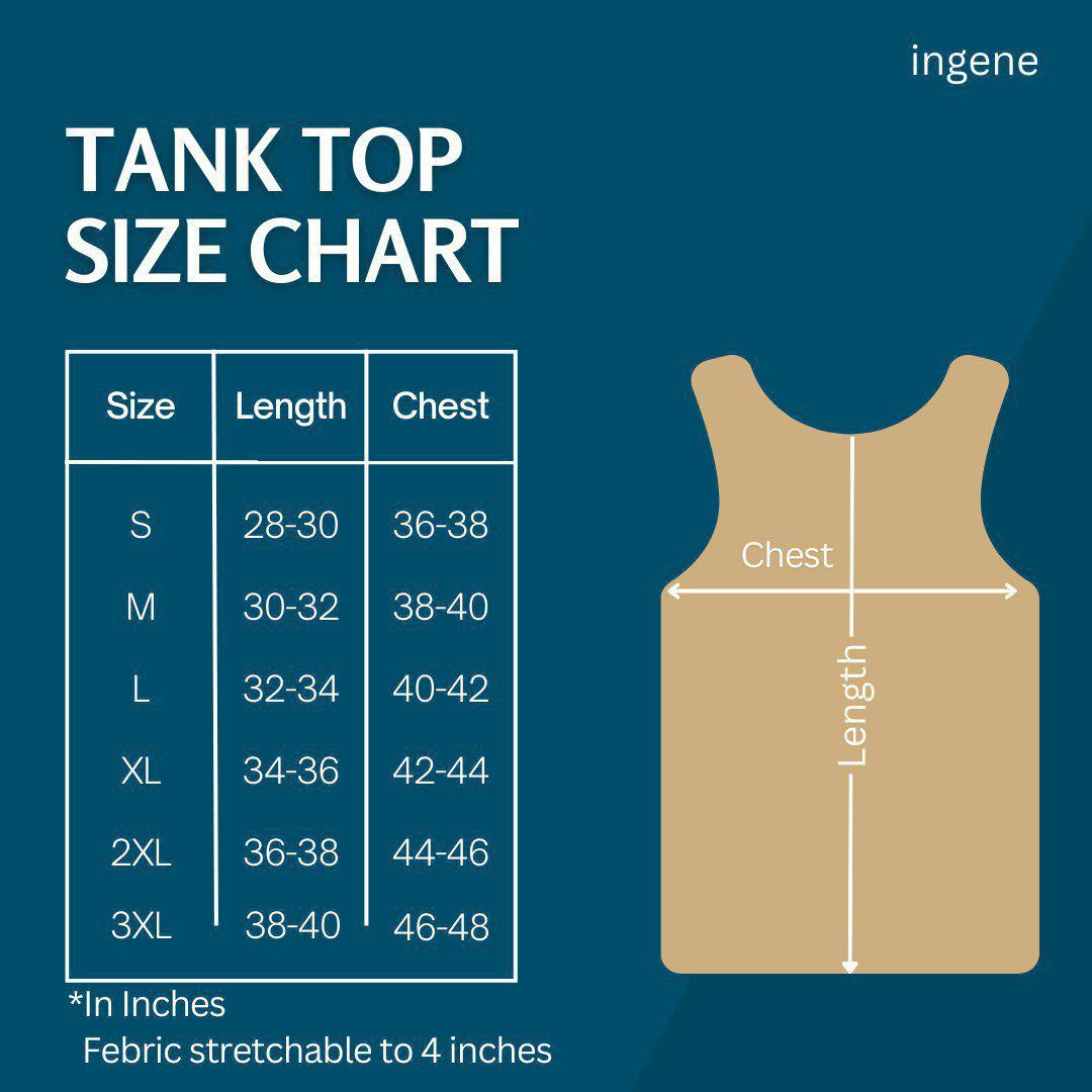 InGene Tank Top Size Chart - Brown