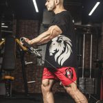 Powerlifting Rag Top – Black, InGene Gym Short – Red